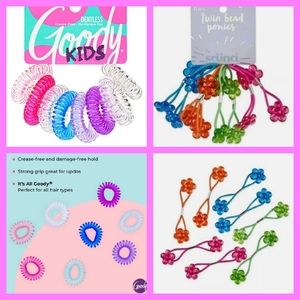 🎄3/$15 NWT Goody/Scunci Colorful Hair Tie Bundle